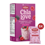CHIA LOVE OVERNIGHT CHIA AVOINE PETITS FRUITS 5X50G