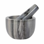 MORTIER ET PILON MARBRE GRIS