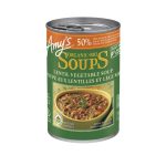 SOUPE LENTILLES RÉDUIT EN SEL BIO 398ML